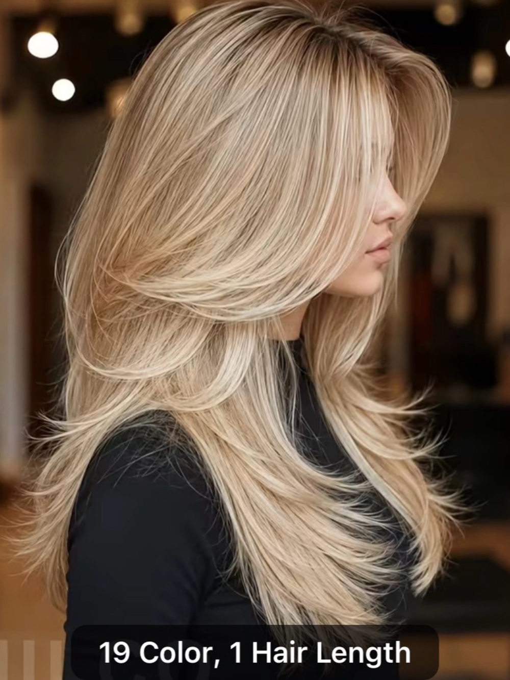 Blonde Layered Women’s Hair Wig - Natural Long Blonde Style